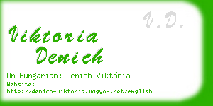viktoria denich business card